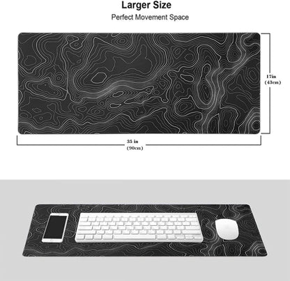 XXXL Gaming Mouse Pad - Large 35x17 Inch Non-Slip Rubber Base - Perfect for Office and Gaming Use for Men and Women