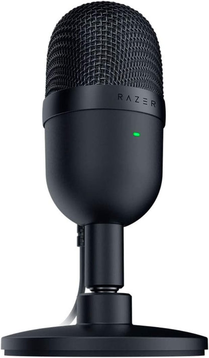 Seiren Mini USB Condenser Microphone - Professional Quality Streaming & Gaming - Supercardioid Pickup - Shock Resistant - Adjustable Stand - Sleek Black Design