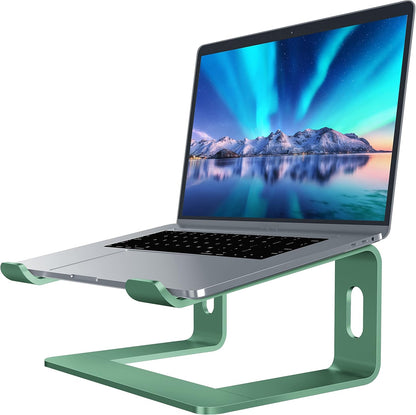 Ergonomic Aluminum Laptop Stand - Stylish Purple Riser for 10-15.6" Notebooks - Elevate Your Workspace!