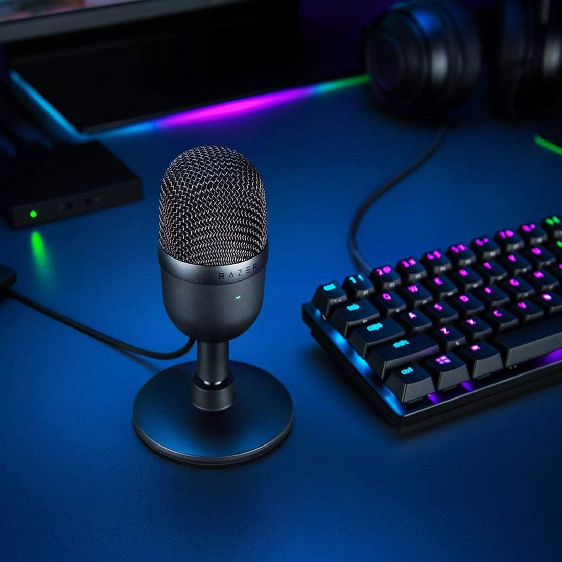 Seiren Mini USB Condenser Microphone - Professional Quality Streaming & Gaming - Supercardioid Pickup - Shock Resistant - Adjustable Stand - Sleek Black Design